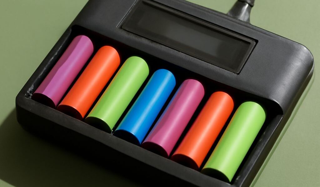 Alkaline batteries prepared for a recycling drop-off