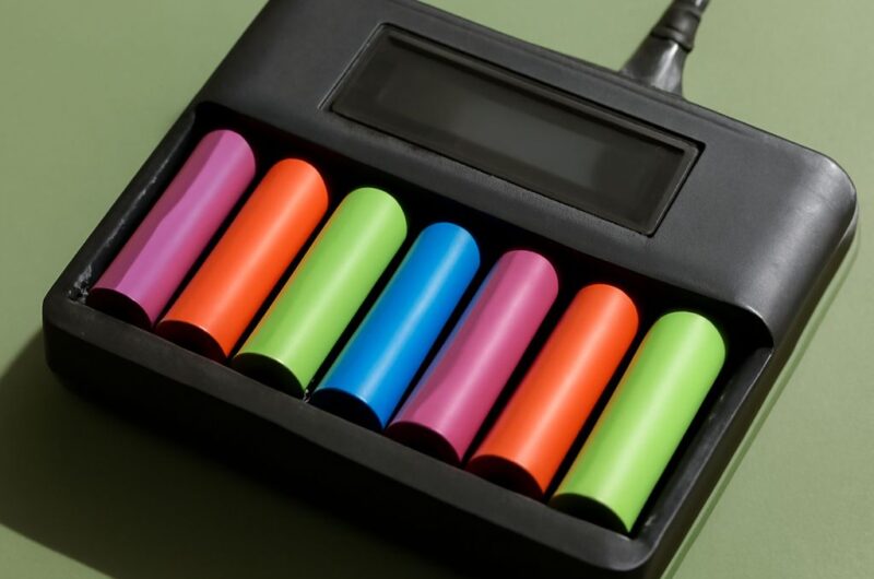 Alkaline batteries prepared for a recycling drop-off