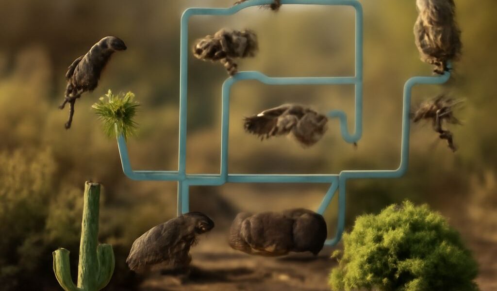 Pioneer plants and animals recolonizing a recovering desert