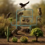 Pioneer plants and animals recolonizing a recovering desert