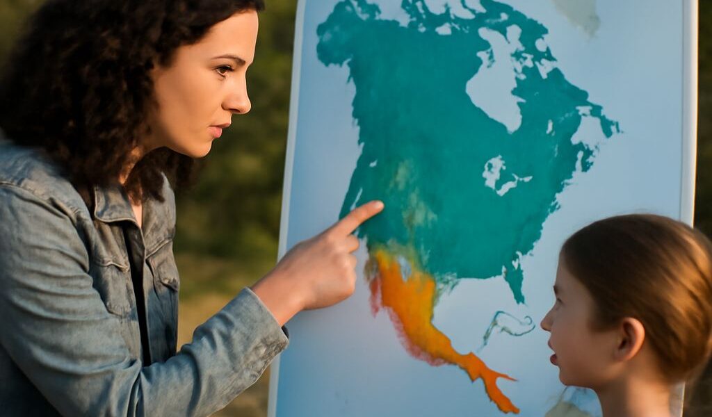 Map showing major U.S. climate regions and their approximate boundaries