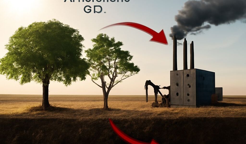 Diagram illustrating how biomass energy works