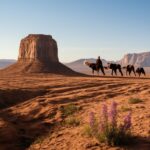 A desert landscape illustrating climate and seasonal changes