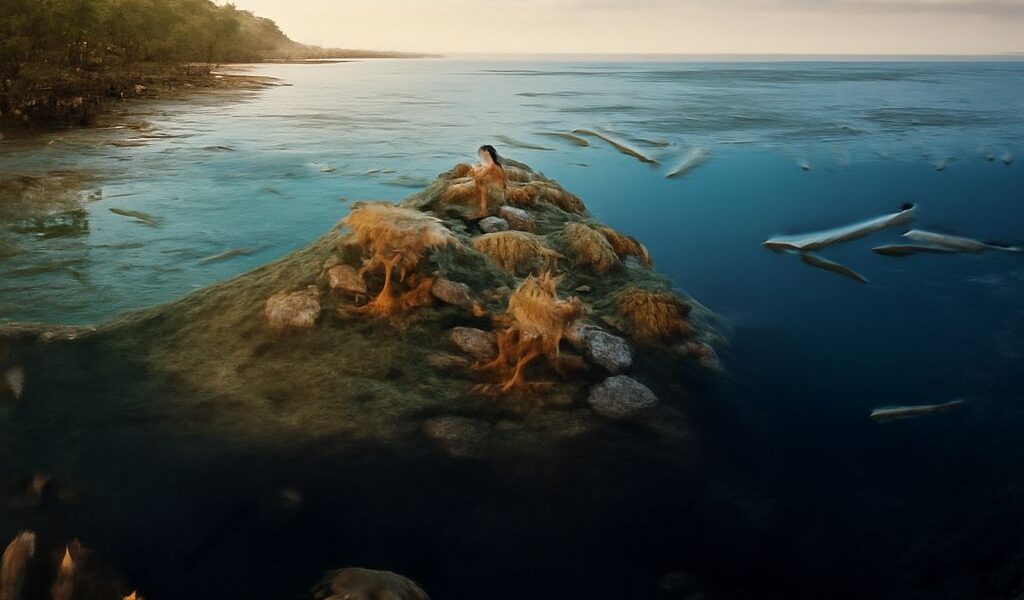 A diverse ocean ecosystem with marine life