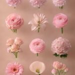 Various pink flowers in a forest habitat