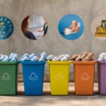 Various recyclable materials, including bottles, sorted and ready for recycling.